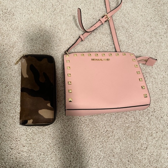 (2) Michael Kors Selma Studded Crossbody - Picture 9 of 9